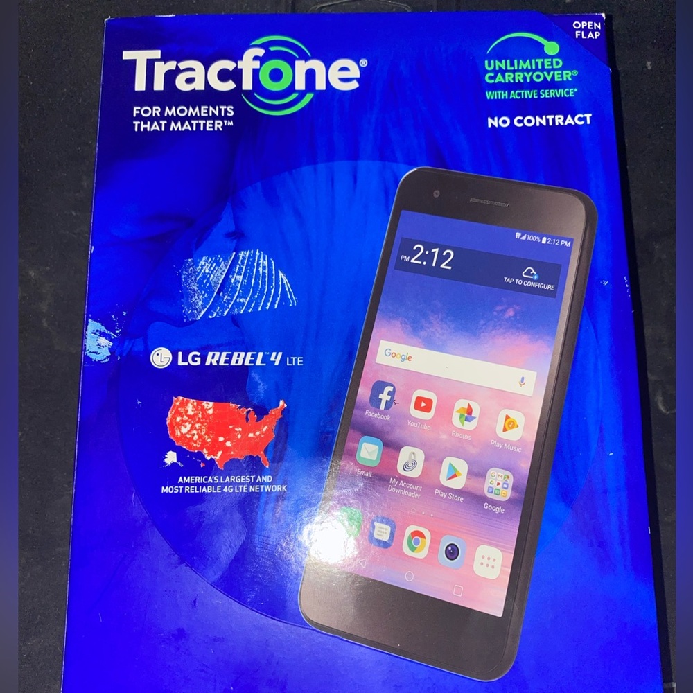 [NEW] TRACFONE LG REBEL 4 LTE (16GB)